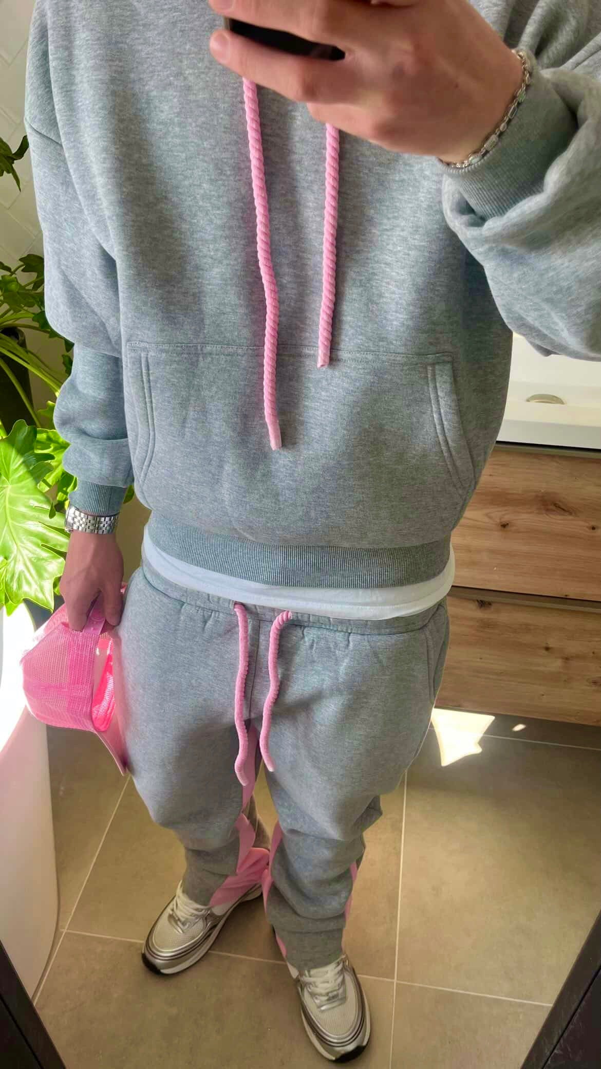 Grey-Pink Pants