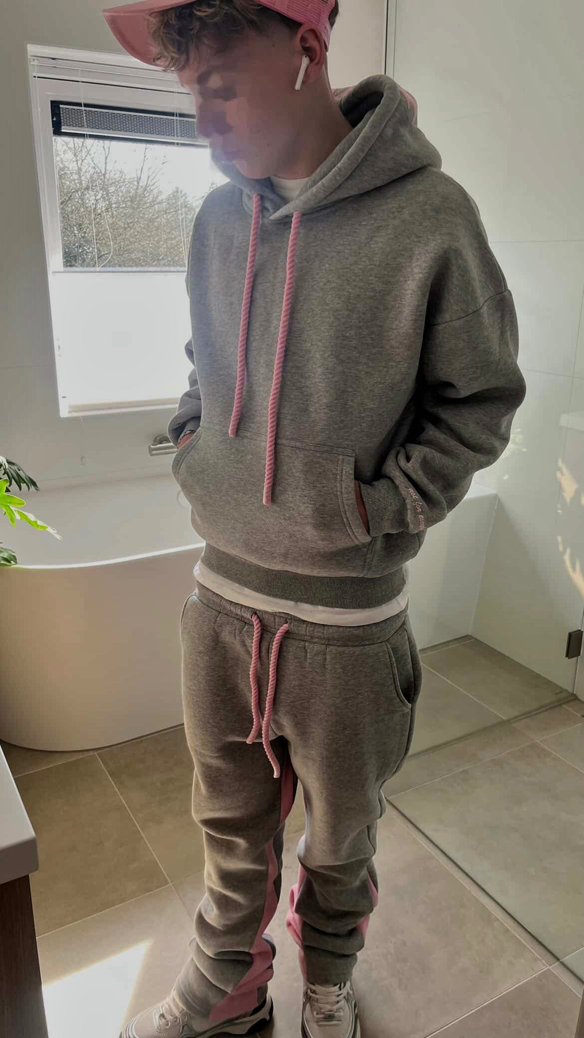 Grey-Pink Pants