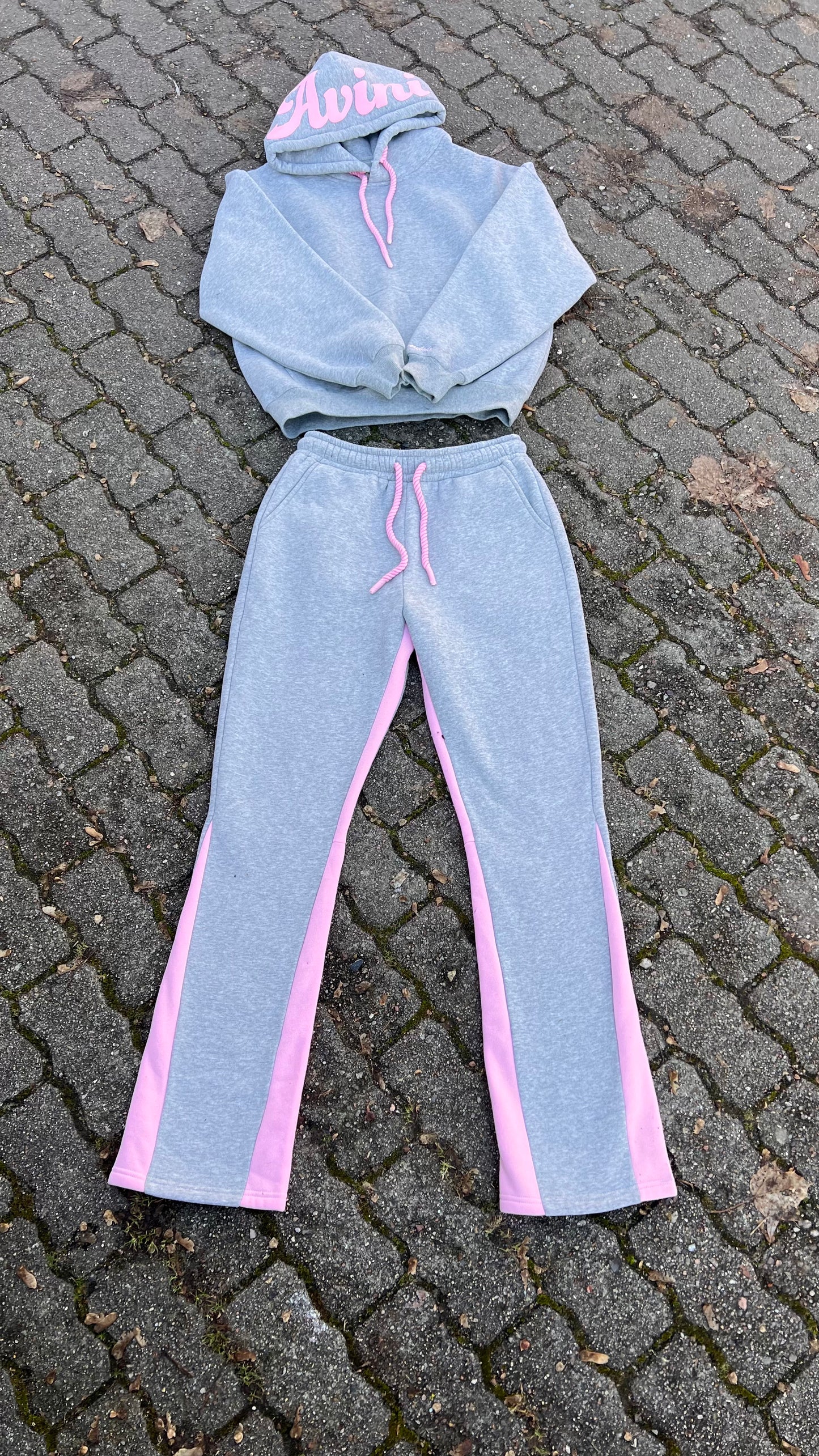 Grey-Pink Pants